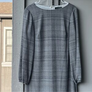 Timeless Ralph Lauren Plaid Midi Dress – Sophisticated Office & Event Wear